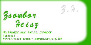 zsombor heisz business card